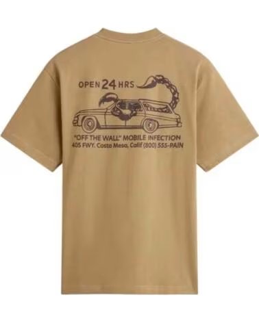 VANS OFF THE WALL CAMISETA DE MANGA CORTA VANS VN000PDAEMF1 EN VERDE PARA HOMBRE NAN