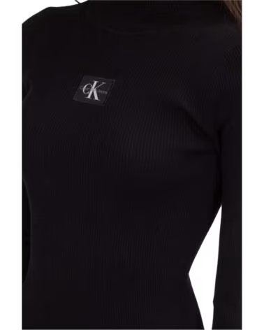 CALVIN KLEIN VESTIDO MINI DE PUNTO CON CUELLO CISNE MUJER