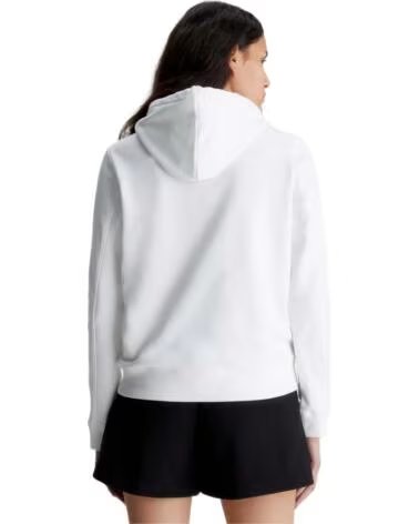 CALVIN KLEIN KAPUZENPULLOVER MIT LOGO FÜR DAMEN WEISS MUJER