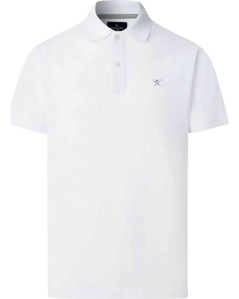 HACKETT LONDON SLIM FIT KURZARM POLO-SHIRT MIT LOGO BLANCO