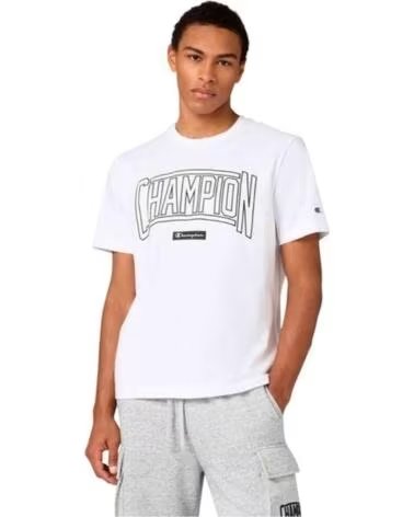 CHAMPION CAMISETA MANGA CORTA PUFF PRINT WHITE