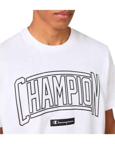 CHAMPION CAMISETA MANGA CORTA PUFF PRINT WHITE
