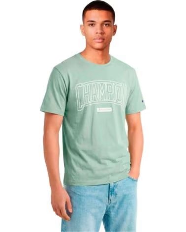 CHAMPION CAMISETA DE MANGA CORTA PUFF PRINT EN VERDE PARA HOMBRE GREEN