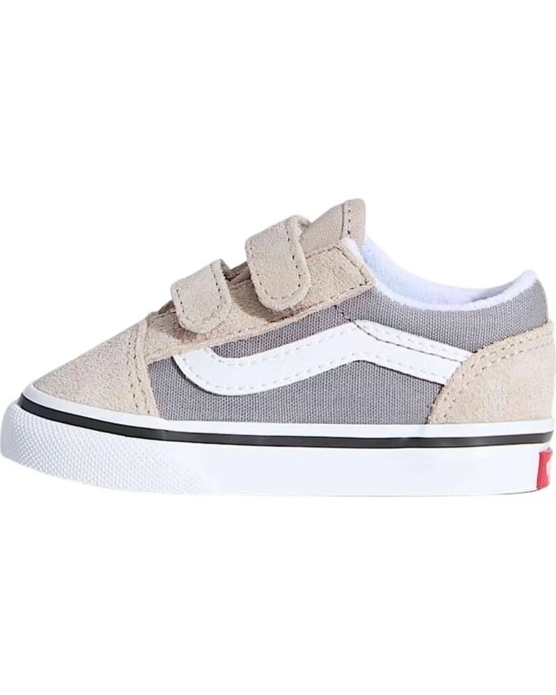 VANS OFF THE WALL BASKETS OLD SKOOL V POUR BÉBÉ GRIS DARK GREY