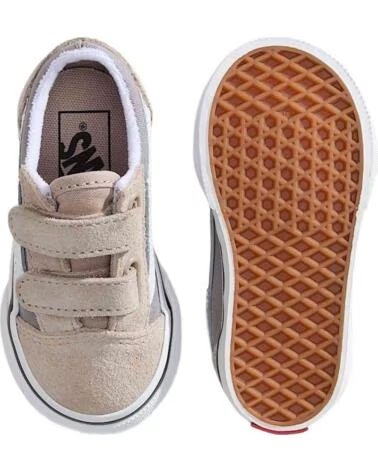 VANS OFF THE WALL BASKETS OLD SKOOL V POUR BÉBÉ GRIS DARK GREY