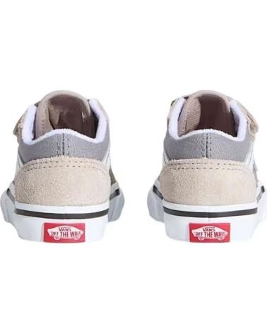 VANS OFF THE WALL BASKETS OLD SKOOL V POUR BÉBÉ GRIS DARK GREY