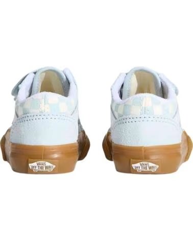VANS OFF THE WALL BASKETS VN000CTG-FOA CHECKERBOARD BÉBÉ BLEU BEBE