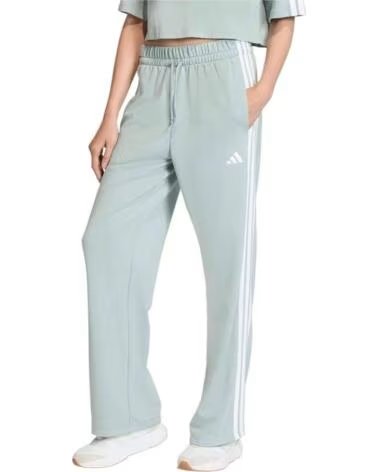 ADIDAS PANTALONI LUNGHI ESSENTIALS 3-STRIPES OPEN HEM FRENCH TERRY WOSA-WHITE
