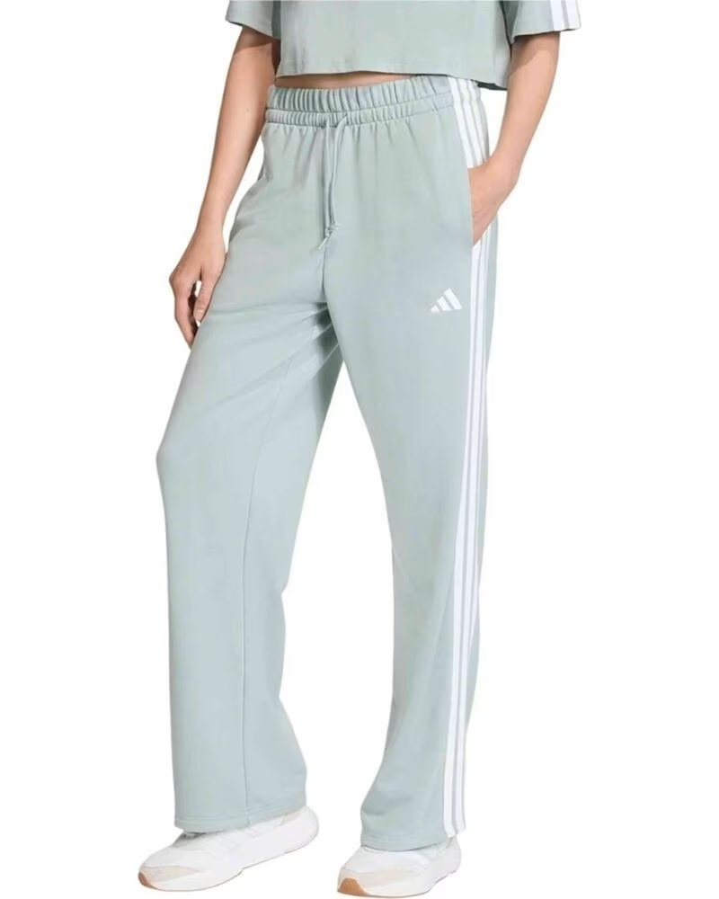 ADIDAS PANTALONI LUNGHI ESSENTIALS 3-STRIPES OPEN HEM FRENCH TERRY WOSA-WHITE