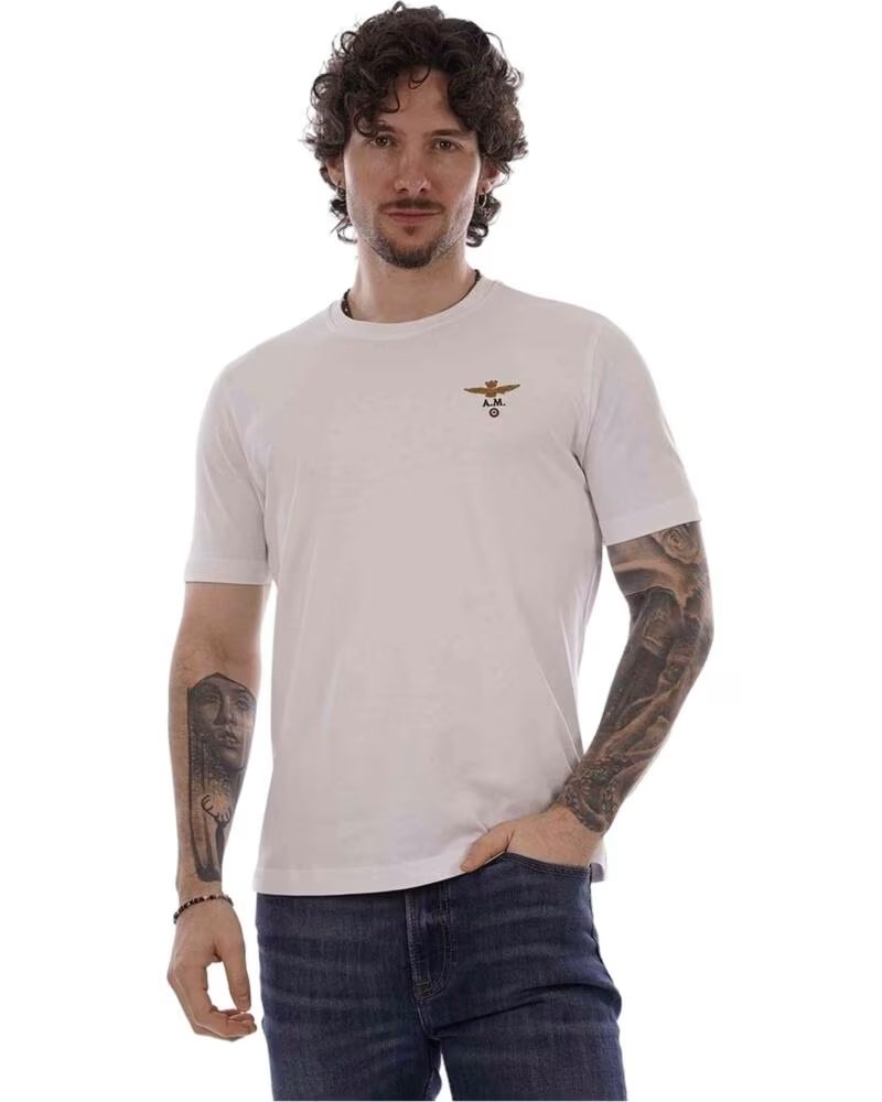 AERONAUTICA MILITARE T-SHIRT 261TS15800UJ0037273062 ROSA HOMEM BLANCO