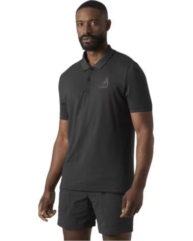 HELLY HANSEN POLO A MANICHE CORTE HP FIGARI CARBON