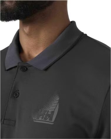 HELLY HANSEN POLO A MANICHE CORTE HP FIGARI CARBON