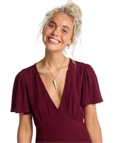 BILLABONG VESTIDO MIDI JET SET CRANBERRY
