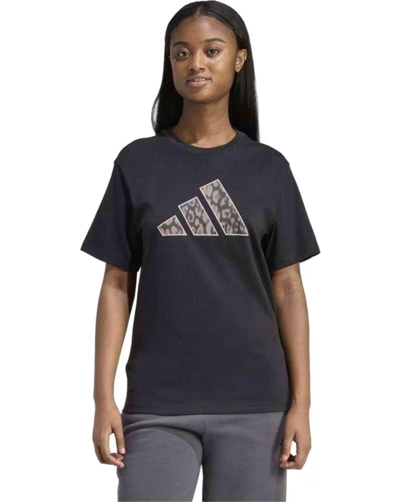 ADIDAS T-SHIRT A MANICHE CORTE CON GRAFICA ANIMALIER