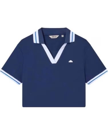 ELLESSE POLO CORTA FERNIE BLU NAVY E BIANCO MARINO-BLANCO