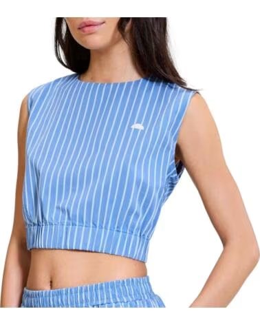 ELLESSE CAMISETA SARZANA SIN MANGAS A RAYAS