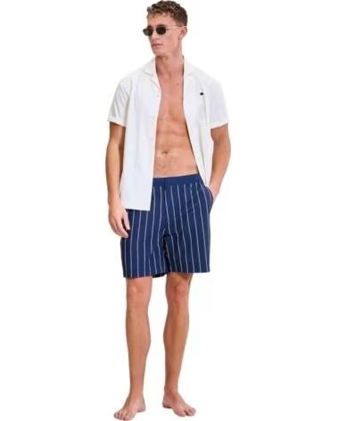 ELLESSE COSTUME DA BAGNO A RIGHE LIVENZI DA UOMO MARINO