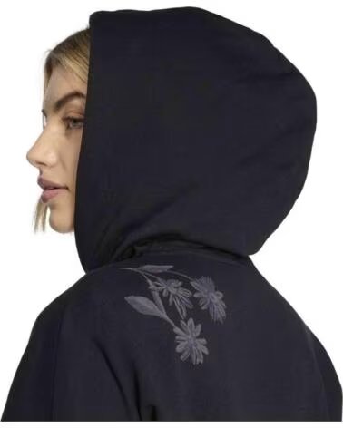 ADIDAS SWEATSHIRT ESSENTIALS 3-STRIPES FRENCH TERRY FULL-ZIP MULHER BLACK