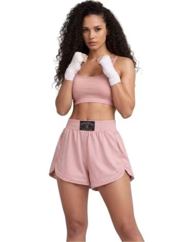 CHAMPION PANTALÓN CORTO DE BOXEO RINGSIDE, DISEÑO DEPORTIVO EN ROSA LIGHT PINK