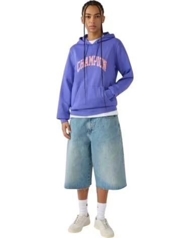 CHAMPION SWEATSHIRT LIGHTWEIGHT GRAPHIC LOGO ROXA PURPLE