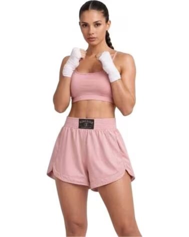 CHAMPION RINGSIDE BOXING SHORTS, SPORTY DESIGN IN PINK LIGHT