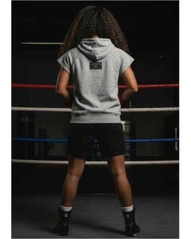 CHAMPION MOLETOM COM CAPUZ TRAINING CLUB CINZA MULHER GREY