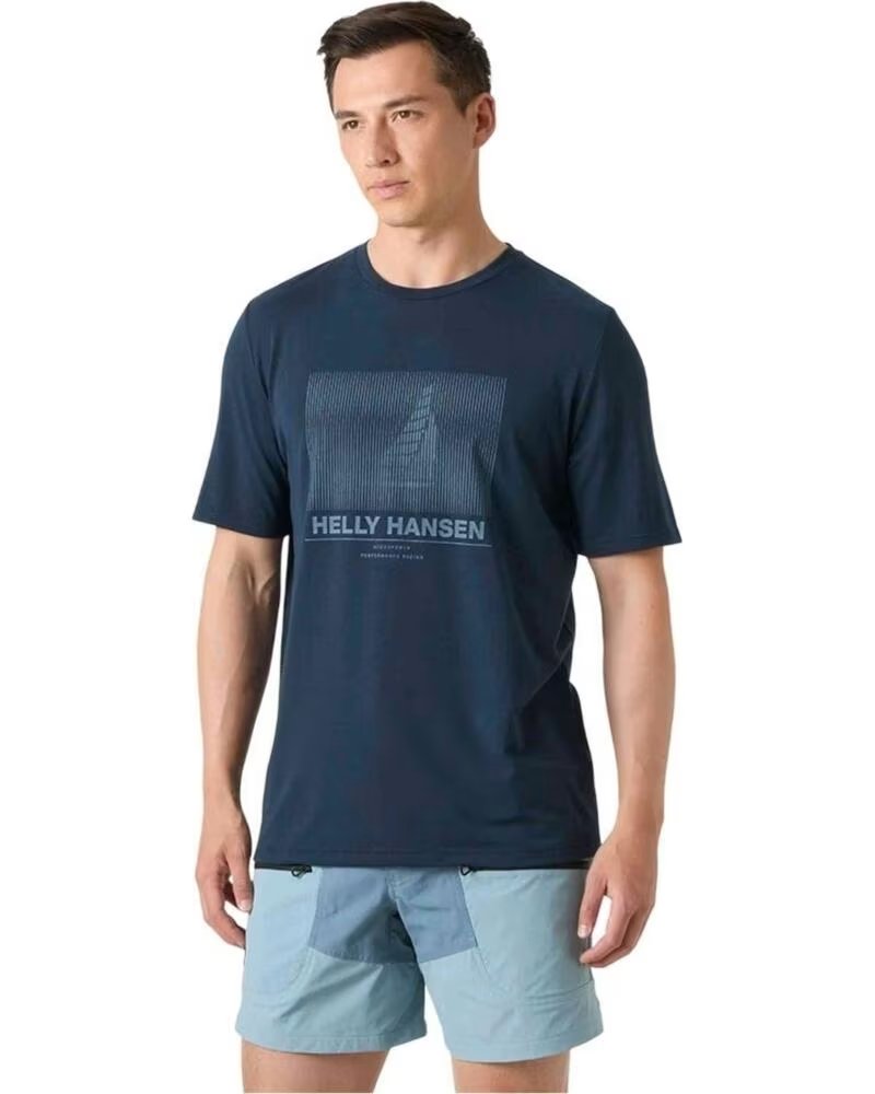 HELLY HANSEN T-SHIRT HP RACE GRAPHIC BLEU