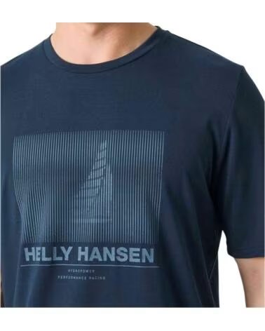 HELLY HANSEN T-SHIRT HP RACE GRAPHIC BLEU