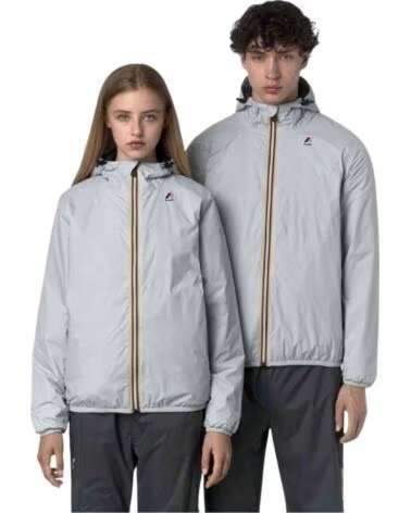 K-WAY VESTE LE VRAI 4 0 CLAUDE WARM UNISEXE GRIS GREY