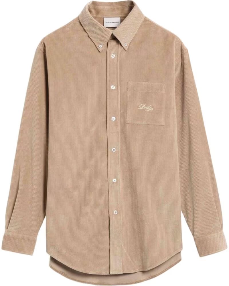 DRLE DE MONSIEUR CAMICIA IN VELLUTO A COSTE DRÔLE DE SH172-CO156-BG