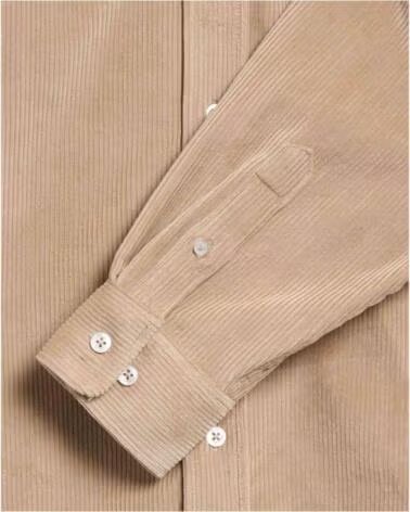 DRLE DE MONSIEUR CAMICIA IN VELLUTO A COSTE DRÔLE DE SH172-CO156-BG