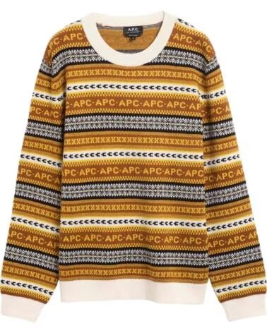 A.P.C. APC PULLOVER WVBDS-H23372-CAA IN BRAUN