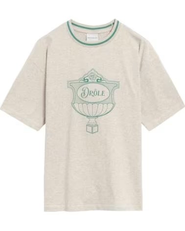 DRLE DE MONSIEUR CAMISETA DRÔLE DE TS234-CO165-GY CON DISEÑO GRÁFICO