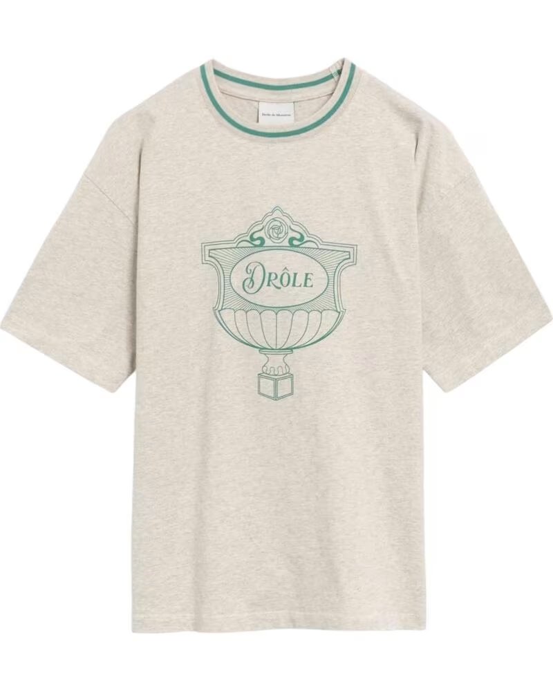 DRLE DE MONSIEUR CAMISETA DRÔLE DE TS234-CO165-GY CON DISEÑO GRÁFICO
