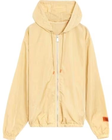 HERON PRESTON VESTE COUPE-VENT WASHED NYLON À CAPUCHE