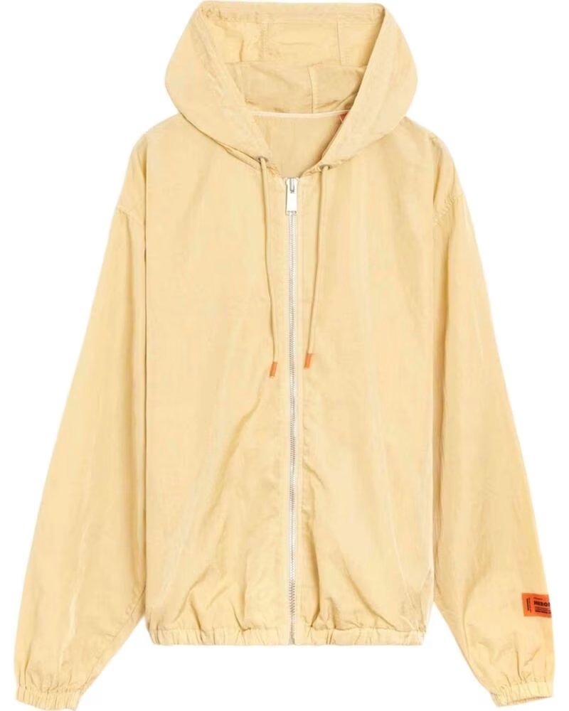 HERON PRESTON VESTE COUPE-VENT WASHED NYLON À CAPUCHE