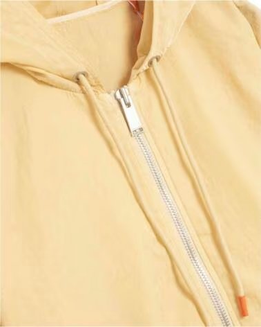 HERON PRESTON VESTE COUPE-VENT WASHED NYLON À CAPUCHE
