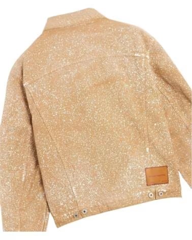 HERON PRESTON SOBRECAMISA JEANS PAINT SPLATTER MARROM