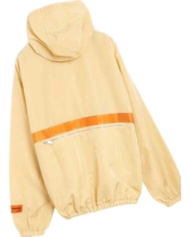 HERON PRESTON VESTE COUPE-VENT WASHED NYLON À CAPUCHE