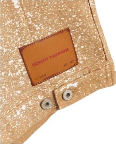 HERON PRESTON SOBRECAMISA JEANS PAINT SPLATTER MARROM