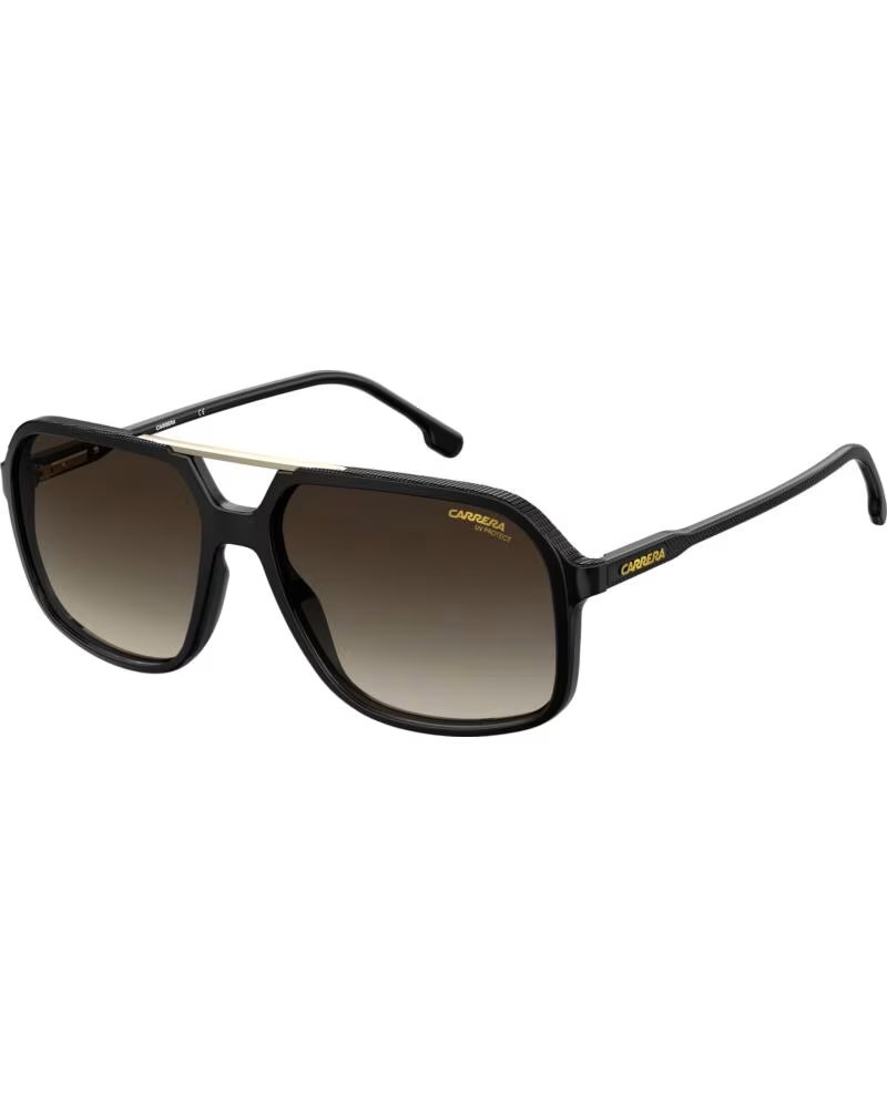 CARRERA GAFAS DE SOL HOMBRE ESTILO PILOTO CUADRADAS 229-S NEGRO-DORADO