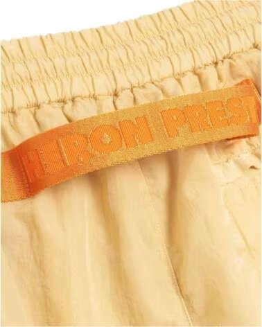 HERON PRESTON CALÇAS DE FATO DE TREINO WASHED NYLON TRACK EM BEGE