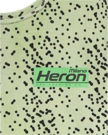 HERON PRESTON CAMISETA HMAA026F21JER0035555 ESTAMPADO PUNTOS VERDE