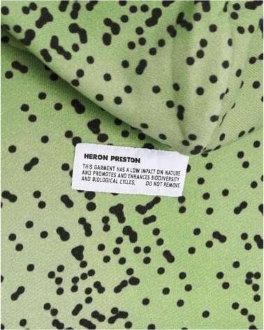 HERON PRESTON FELPA CON CAPPUCCIO HMBB017F21JER0055555 VERDE
