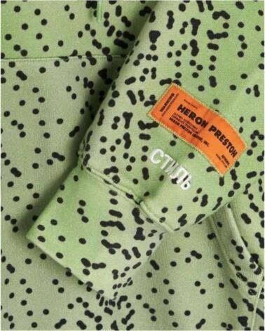 HERON PRESTON FELPA CON CAPPUCCIO HMBB017F21JER0055555 VERDE