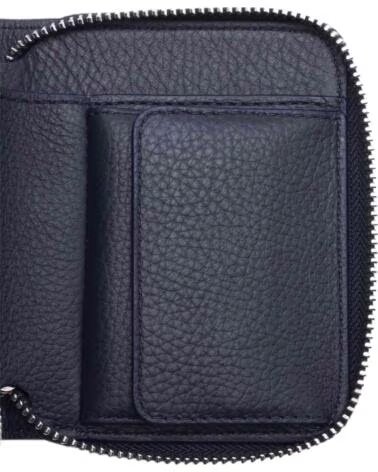 A.P.C. PORTAFOGLIO APC PXCBC-H63671-IAK IN PELLE BLU