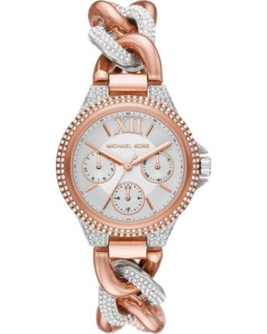 MICHAEL KORS RELOJ MK6843 DE ACERO CON CRISTALES ROSA