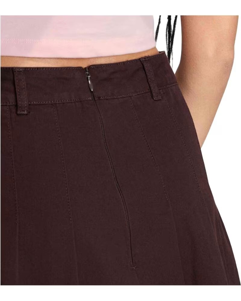 ADIDAS TWILL SKIRT BROWN AUCO