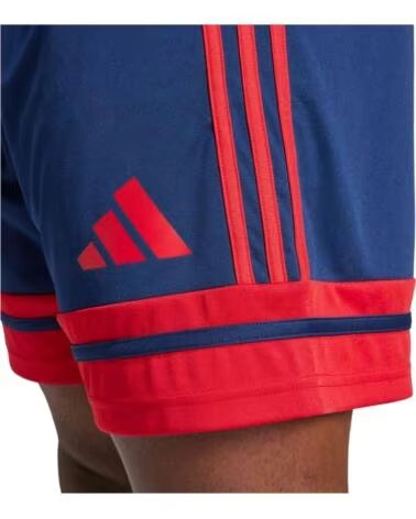 ADIDAS PANTALONCINI SPORTIVI SQUADRA 25 BLU E ROSSI TENABL-TEPORE