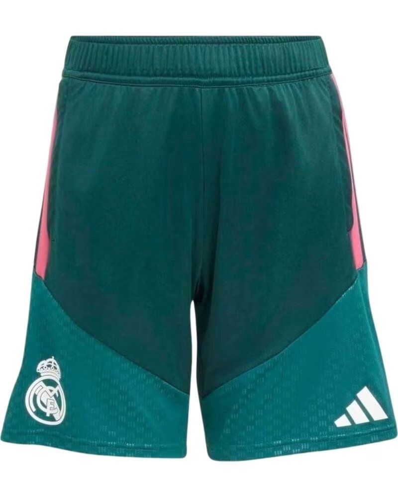 ADIDAS PANTALON CORTO REAL MADRID 26-27 TIRO26 COMPETITION TRAINING EN VERDE PARA NINOS UNISEX AURORA IVY